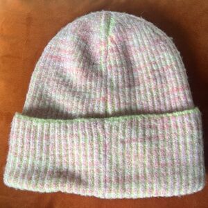 FREE PEOPLE Pink/Yellow/Cream Beanie